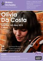 poster for concert on Saturday 16 May 2015