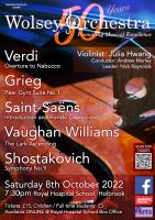 poster for concert on Saturday 8 Oct 2022