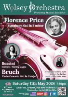 poster for concert on Saturday 11 May 2024